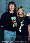 Paul and Linda backstage (image)